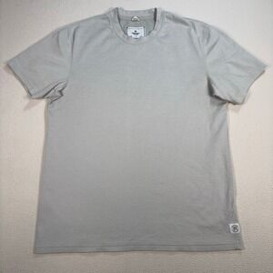 Reigning Champ Lightweight‎ T-Shirt Men's L Light Gray Polyester Perforated Gym